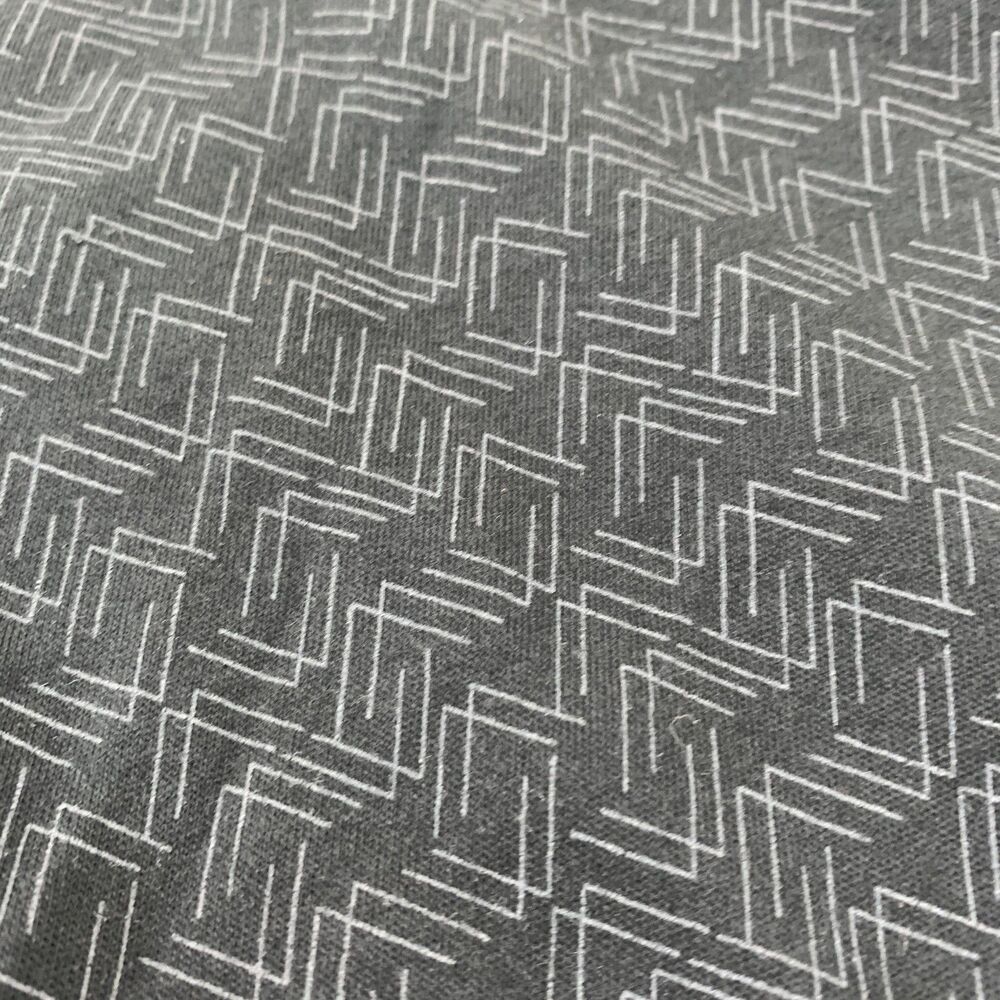 Awearness Kenneth Cole Polo Shirt Mens 2XL Gray Slim Fit Long Sleeve Geometric - Picture 16 of 16